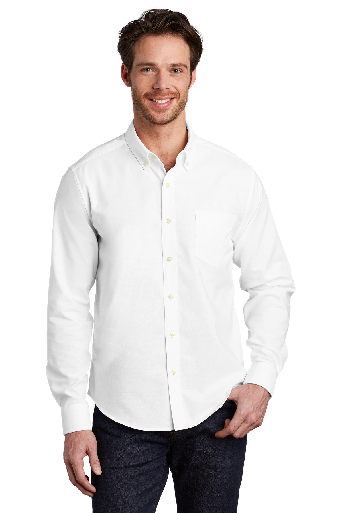 BGR - Port Authority Untucked Fit SuperPro Oxford S651