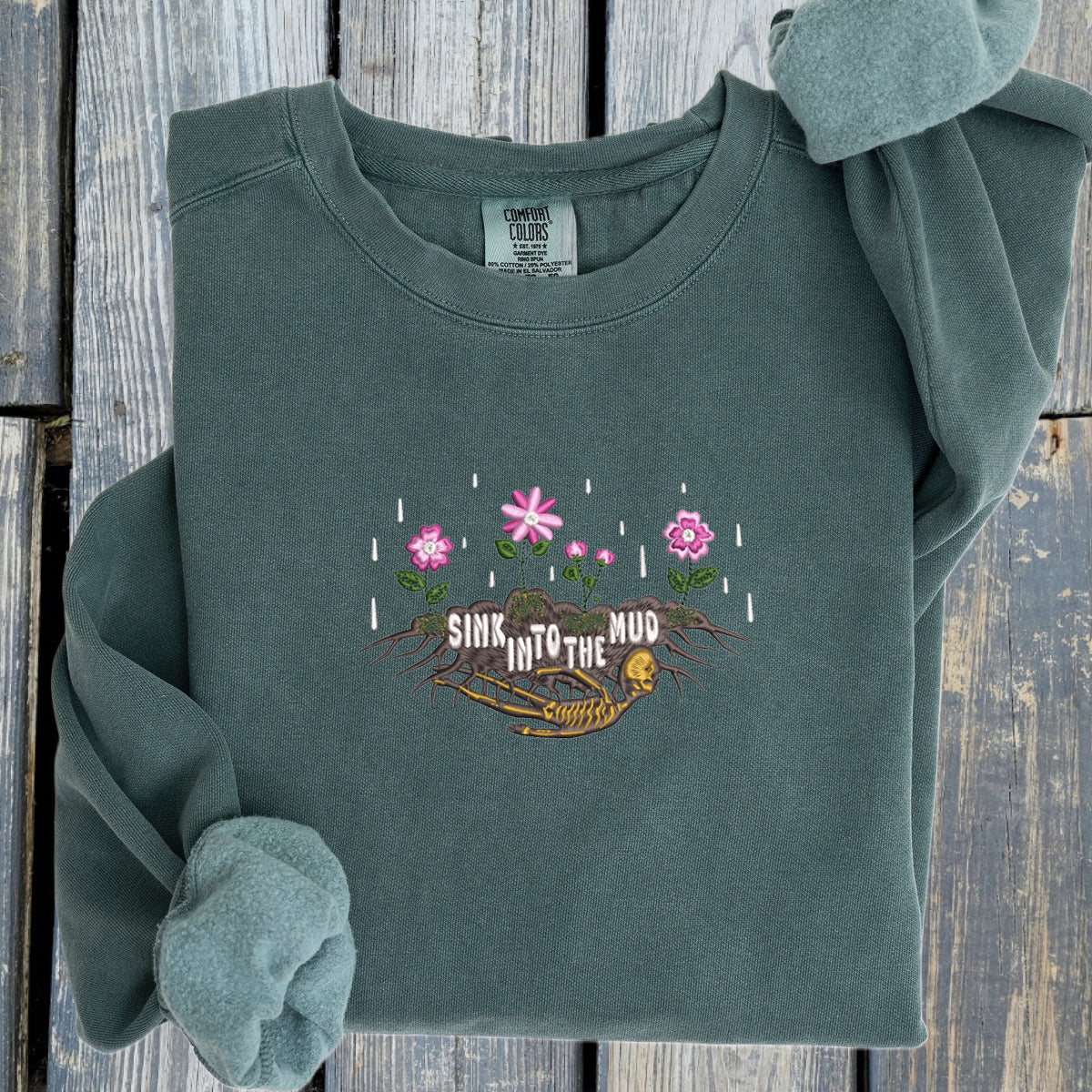 Sink In To The Mud - Comfort Colors ® Ring Spun Crewneck Sweatshirt