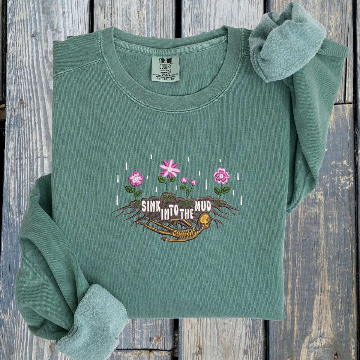 Sink In To The Mud - Comfort Colors ® Ring Spun Crewneck Sweatshirt
