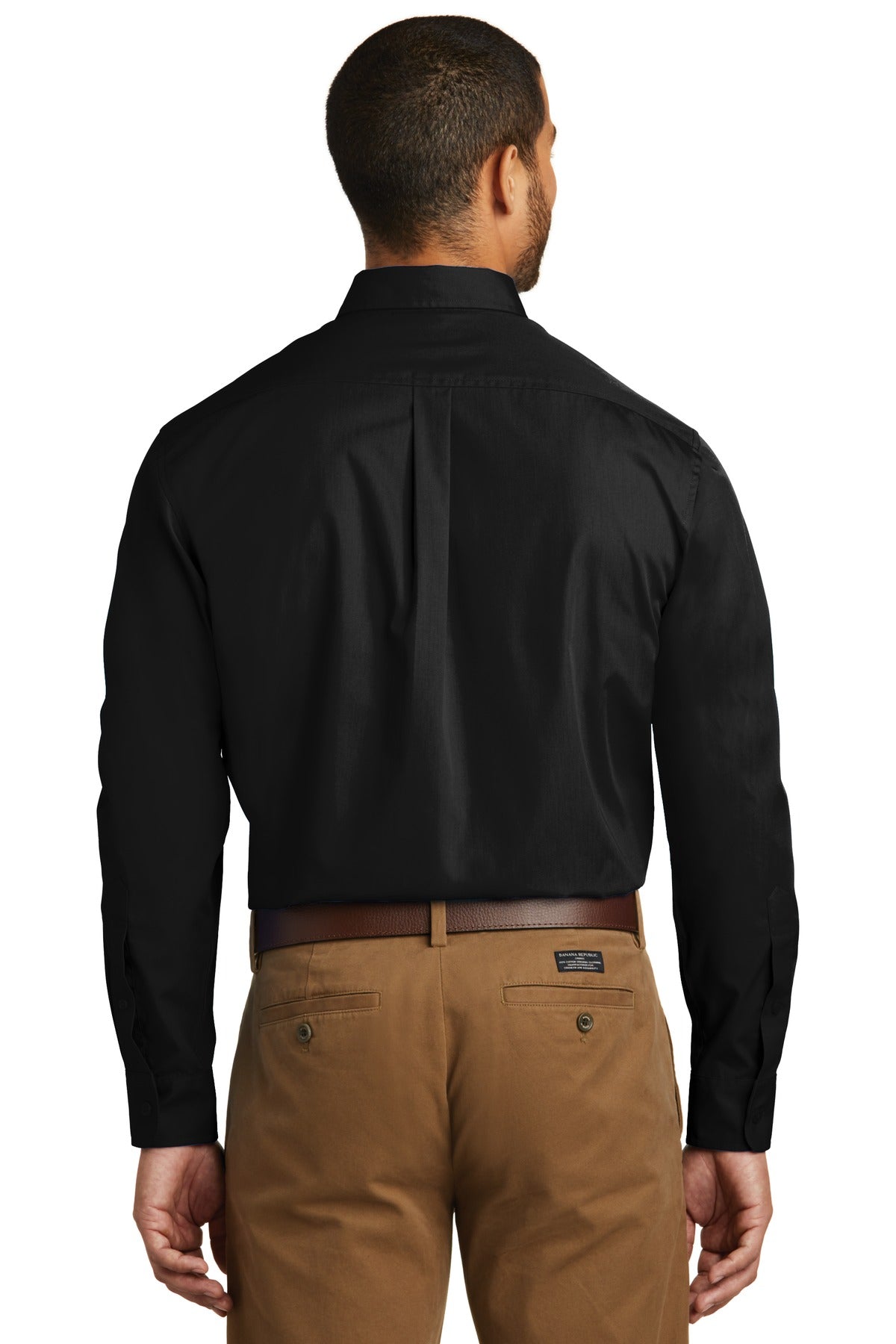 BGR - Port Authority Tall Long Sleeve Carefree Poplin Shirt. TW100