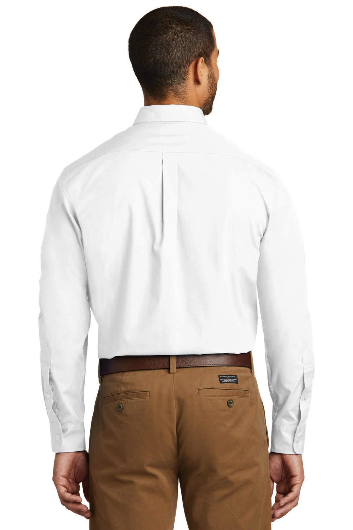 BGR - Port Authority Tall Long Sleeve Carefree Poplin Shirt. TW100
