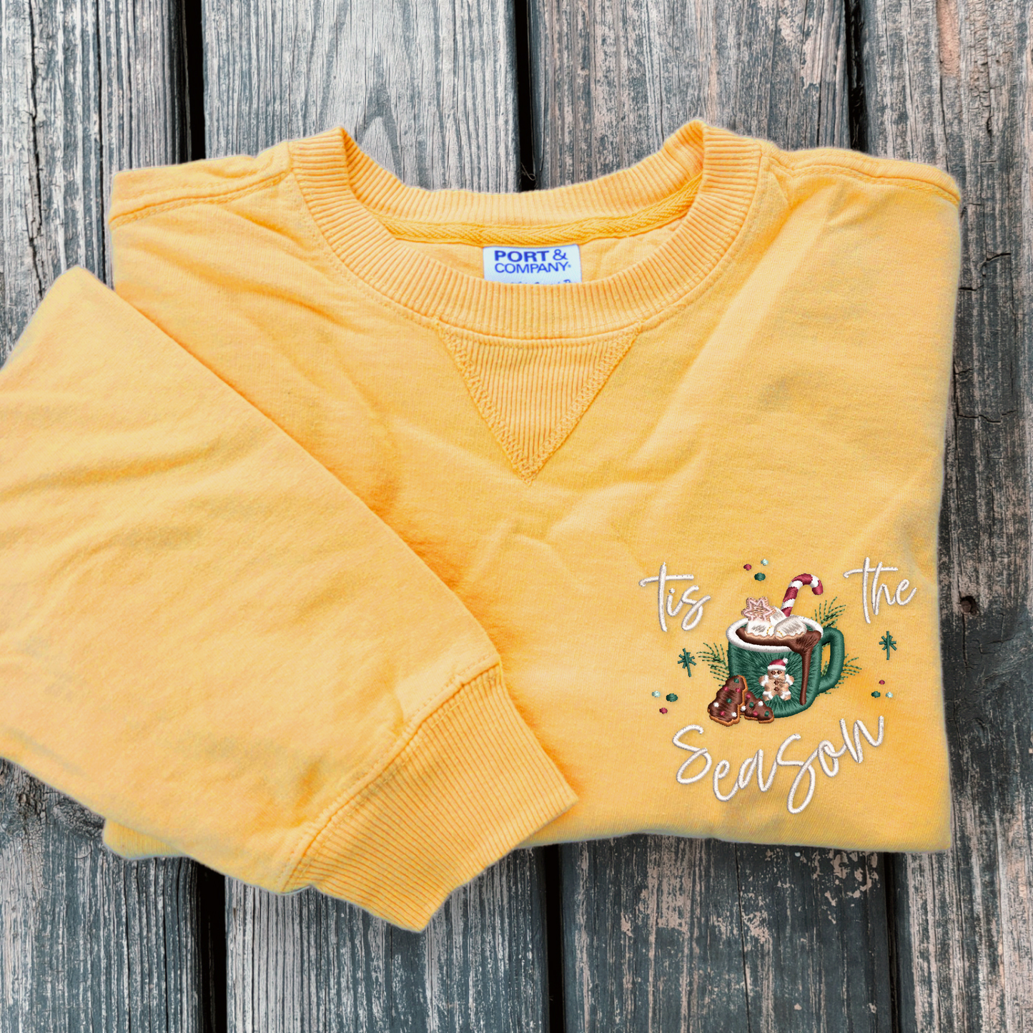 Tis The Season - Embroidered Crewneck