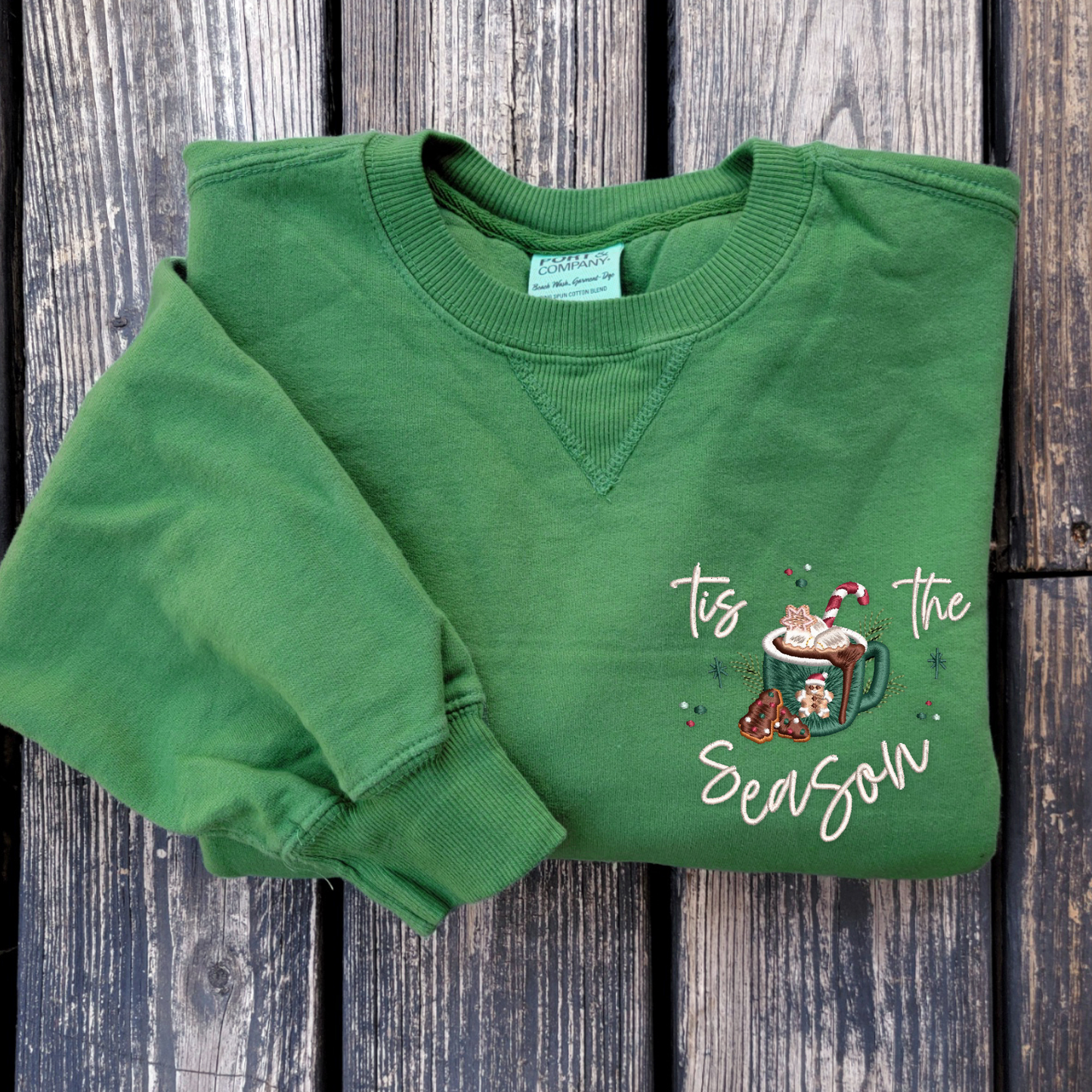 Tis The Season - Embroidered Crewneck