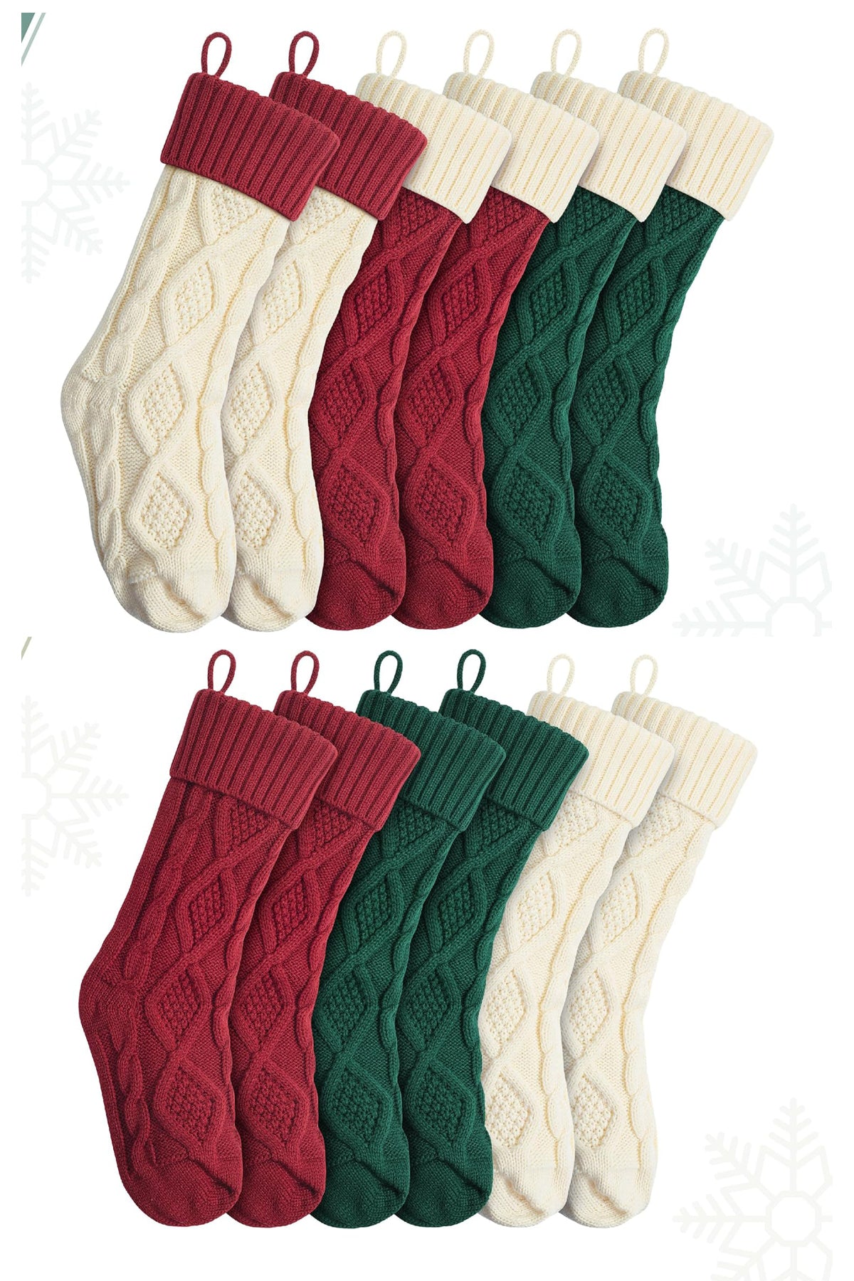 Personalized Cable Knit Christmas Stocking