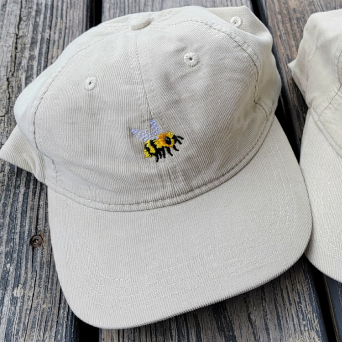 FuzzyBabyBee - Light Corduroy Dad Cap
