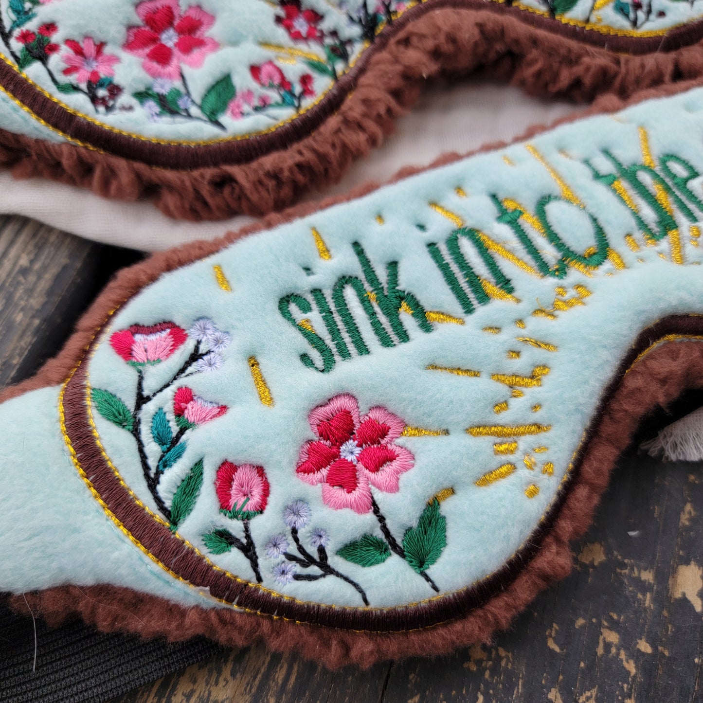 sink in to the mud 2.0 - Bright Eyes inspired Eye Mask