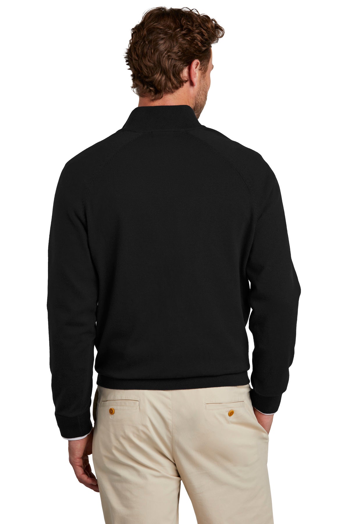 Brooks Brothers Cotton Stretch 1/4-Zip Sweater BB18402