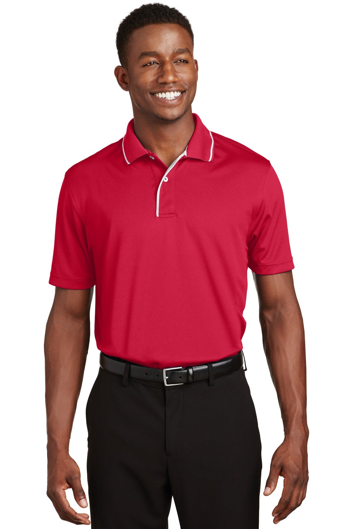 BGR - Sport-Tek ® Dri-Mesh ® Polo with Tipped Collar and Piping. K467