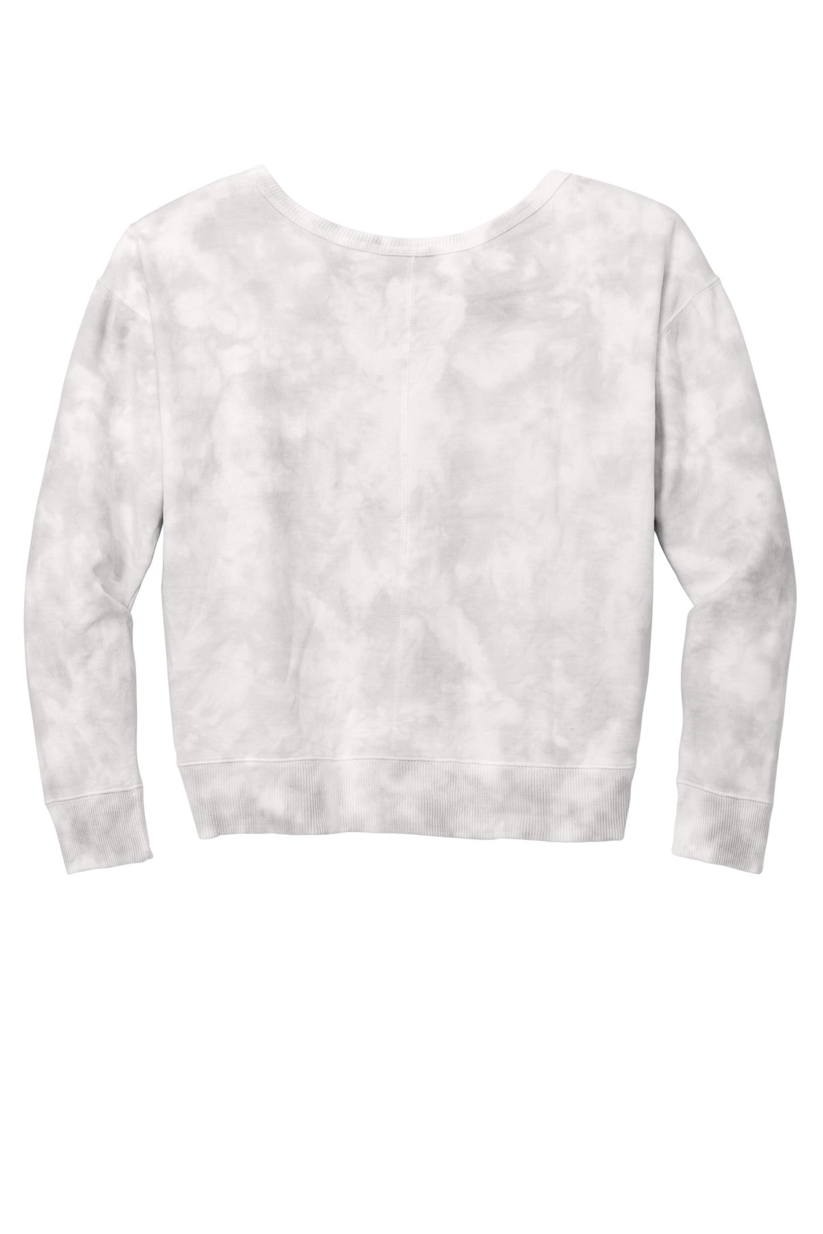 Port & Company Ladies Beach Wash Cloud Tie-Dye V-Neck Sweatshirt LPC140V