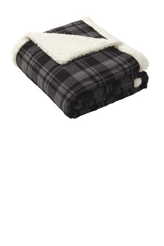 Port Authority ® Flannel Sherpa Blanket - Holiday Shop