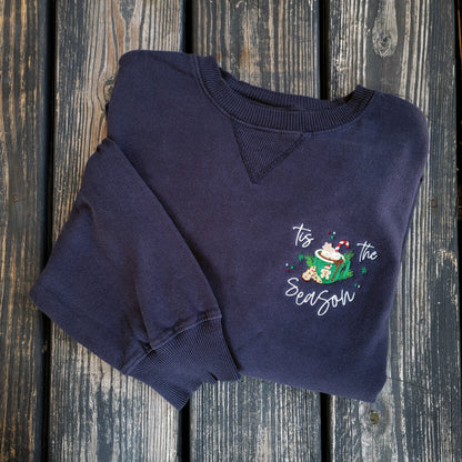 Tis The Season - Embroidered Crewneck