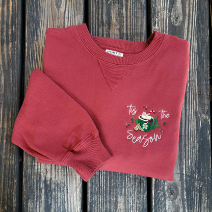 Tis The Season - Embroidered Crewneck