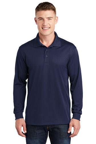 Sport-Tek® Long Sleeve Micropique Sport-Wick® Polo - KYEP