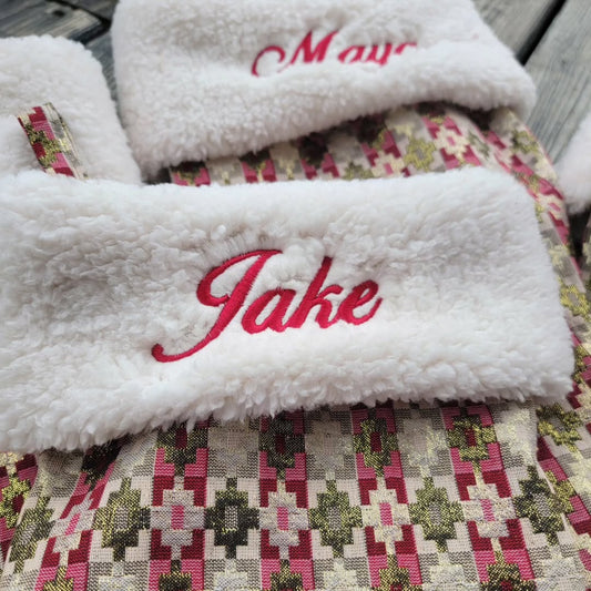 Personalized Christmas Stockings - Customer Supplied