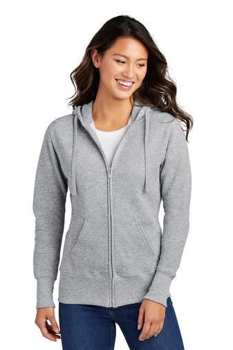 Port & Company Ladies Core Fleece Full-Zip Hooded Sweatshirt - KYEP