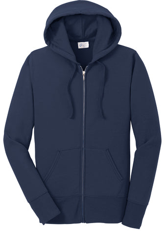 Port & Company Ladies Core Fleece Full-Zip Hooded Sweatshirt - KYEP