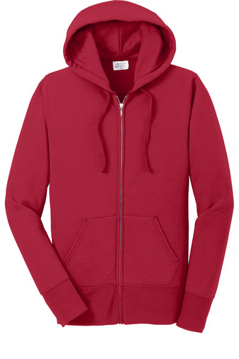 Port & Company Ladies Core Fleece Full-Zip Hooded Sweatshirt - KYEP