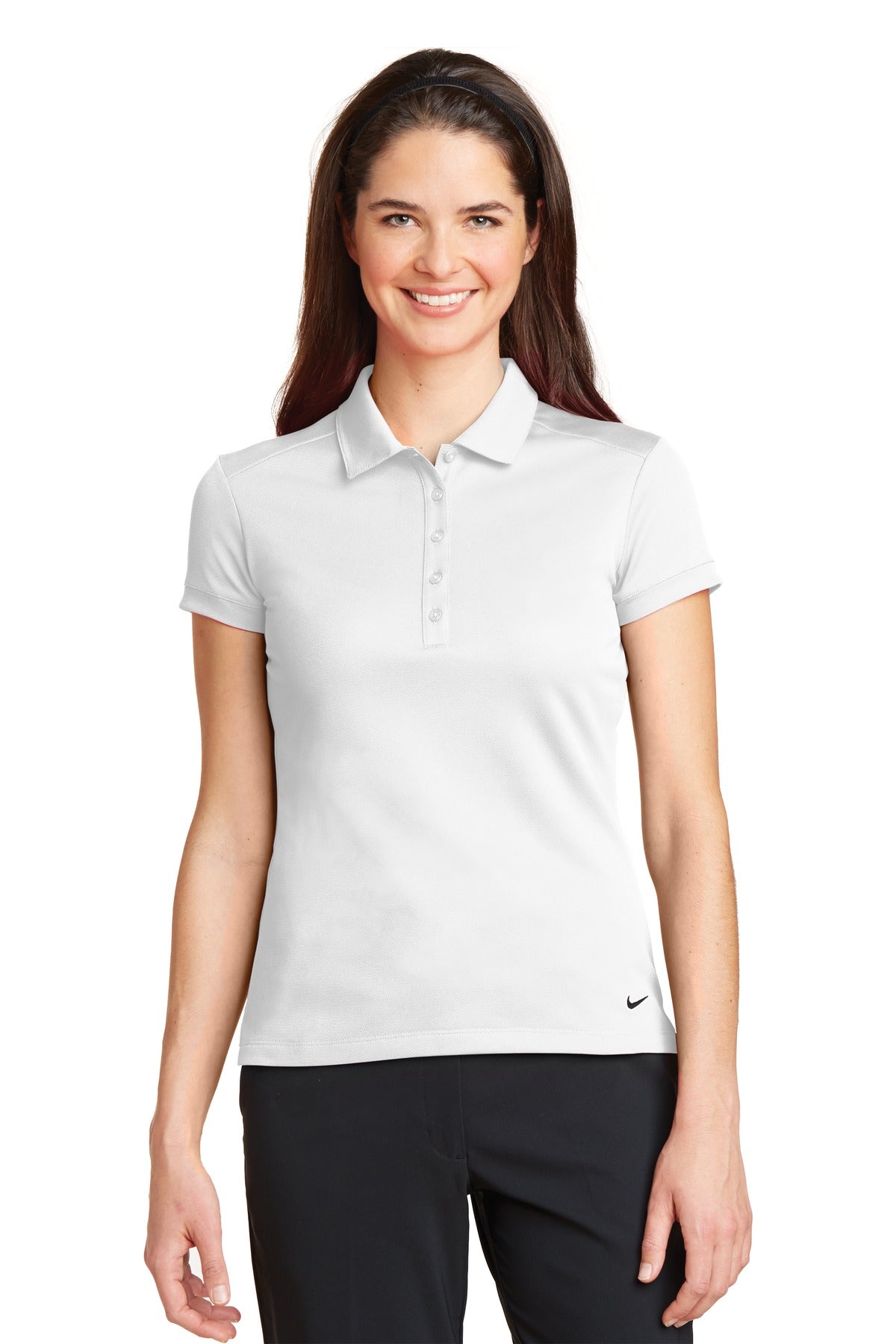 BGR - Nike Ladies Dri-FIT Solid Icon Pique Modern Fit Polo.  746100