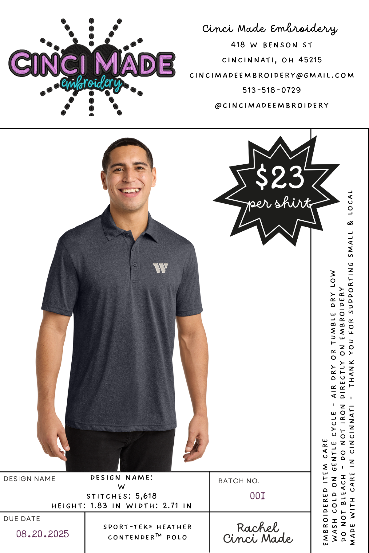 Wyler x Social House Embroidered Polo