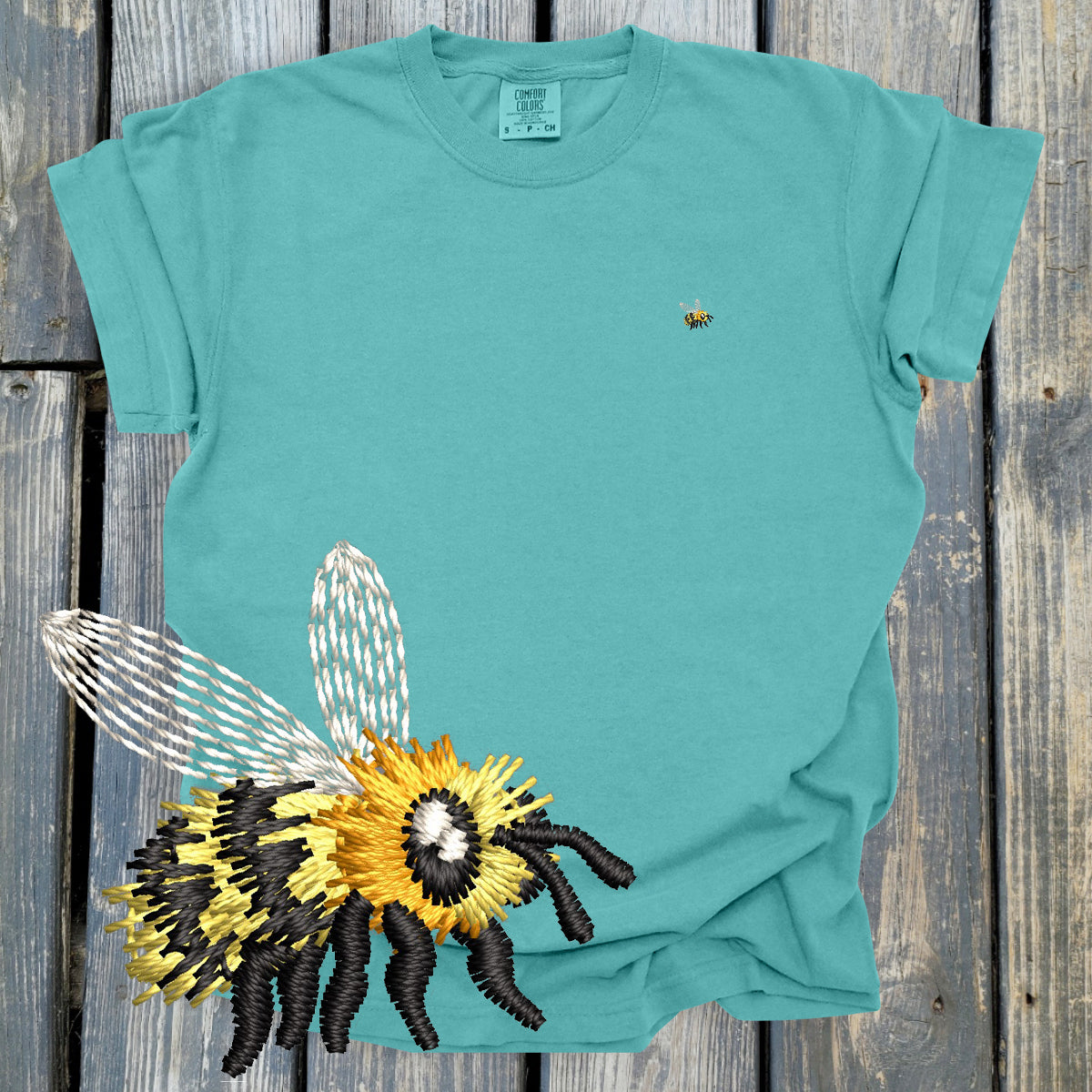 FuzzyBabyBee -  COMFORT COLORS  Heavyweight Ring Spun Tee. 1717