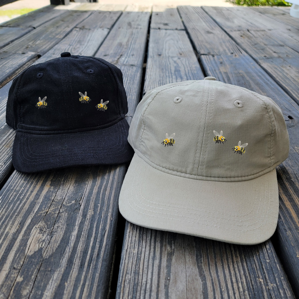 FuzzyBabyBees - Light Corduroy Dad Cap