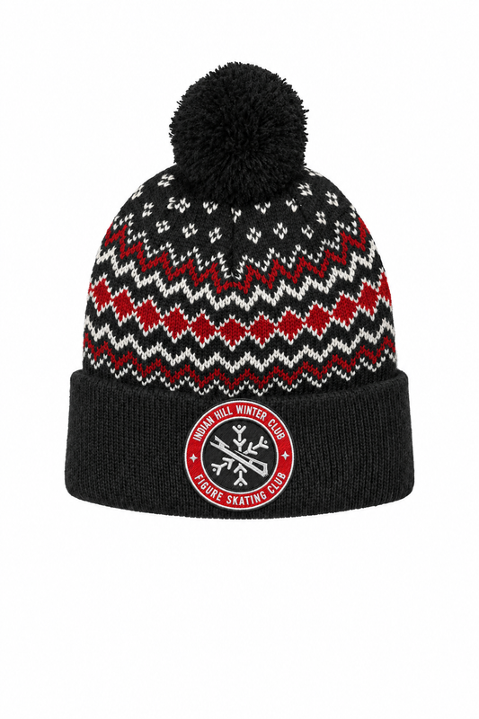 Indian Hill Winter Club Figure Skating Alpine Pom Beanie