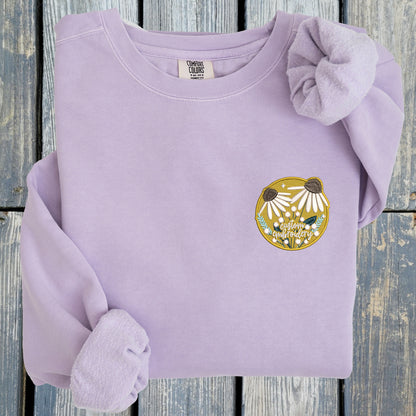 Customizable Flower Patch -  Comfort Colors ® Ring Spun Crewneck Sweatshirt