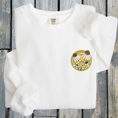 Customizable Flower Patch -  Comfort Colors ® Ring Spun Crewneck Sweatshirt