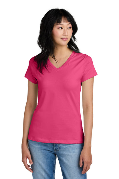 District - Women's Perfect Weight V-Neck Tee. DM1170L