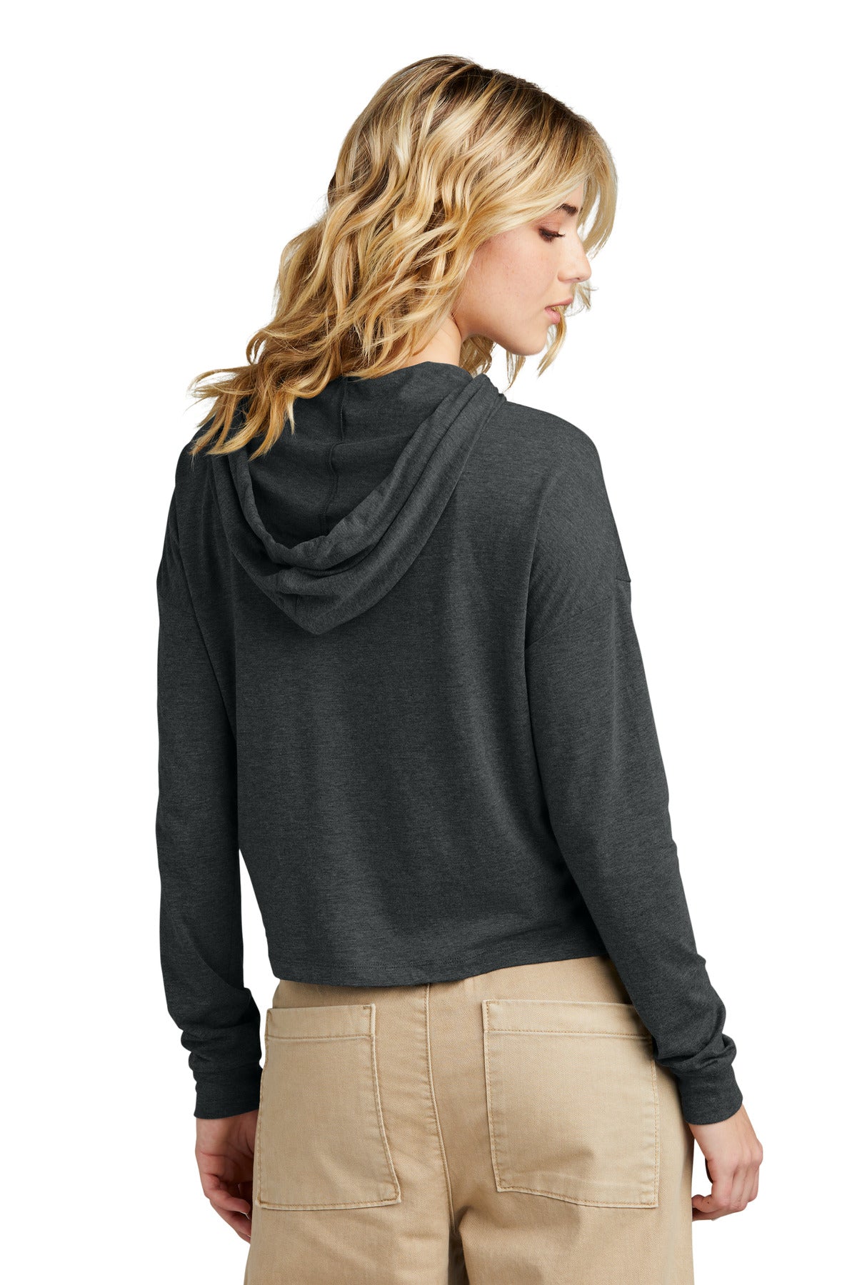 District Women's Perfect Tri Midi Long Sleeve Hoodie - BEYOUTIFUL - DT1390L