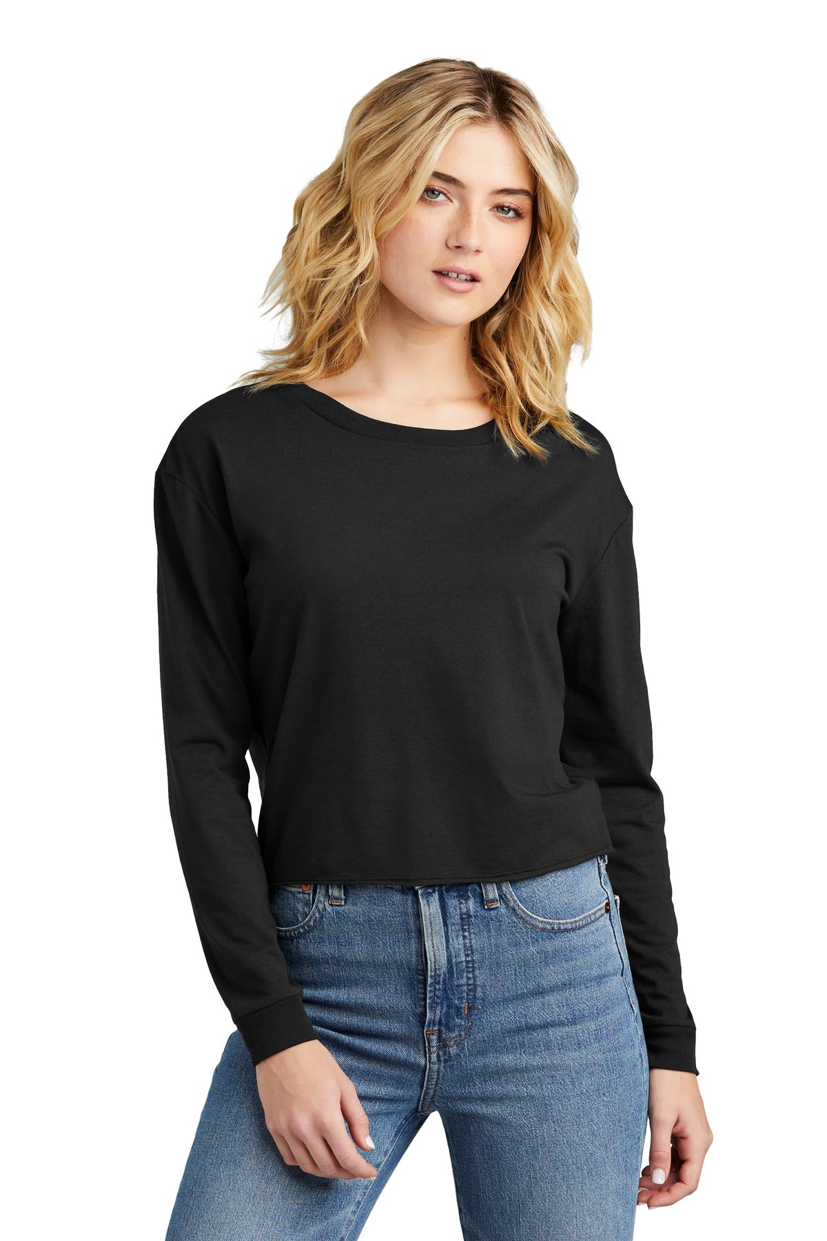 District Women's Perfect Tri Midi Long Sleeve Tee  - BEYOUTIFUL - DT141