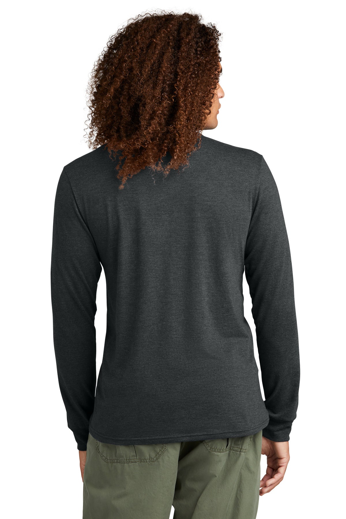 District Perfect Tri Long Sleeve Henley DT145