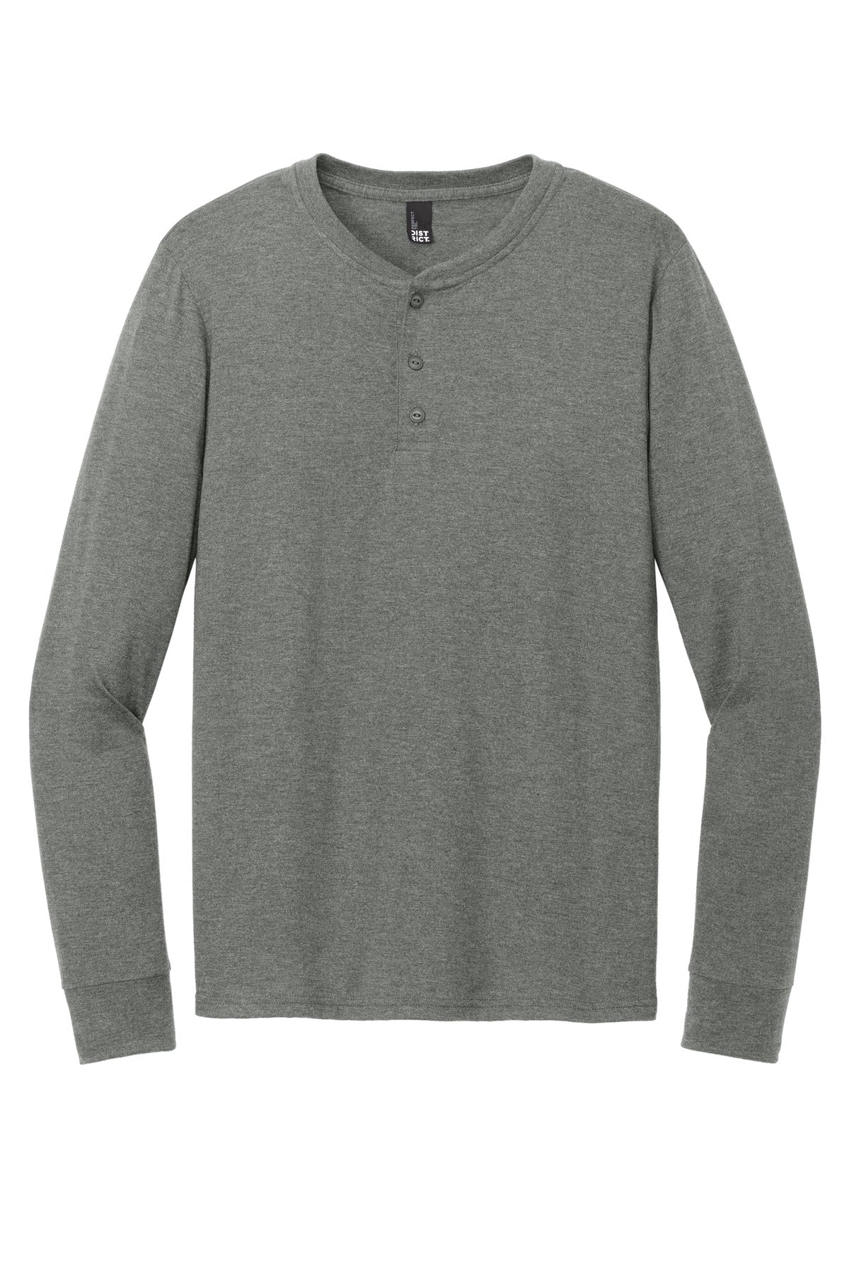 District Perfect Tri Long Sleeve Henley DT145