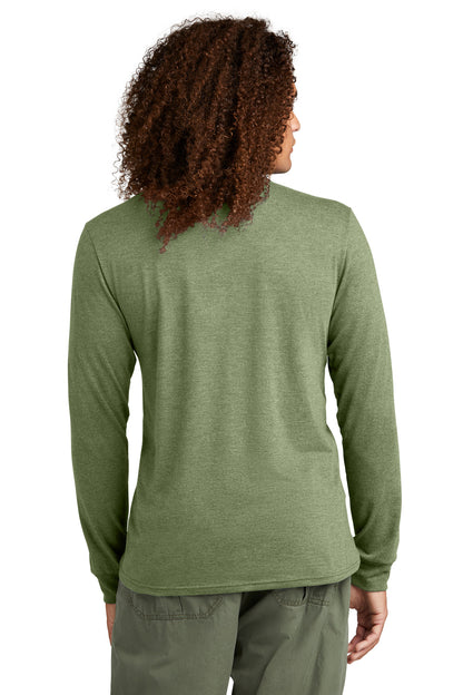 District Perfect Tri Long Sleeve Henley DT145