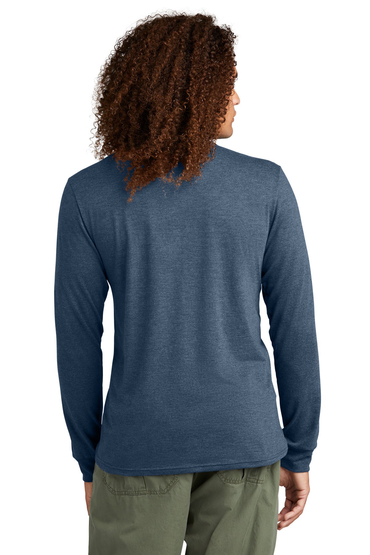 District Perfect Tri Long Sleeve Henley DT145