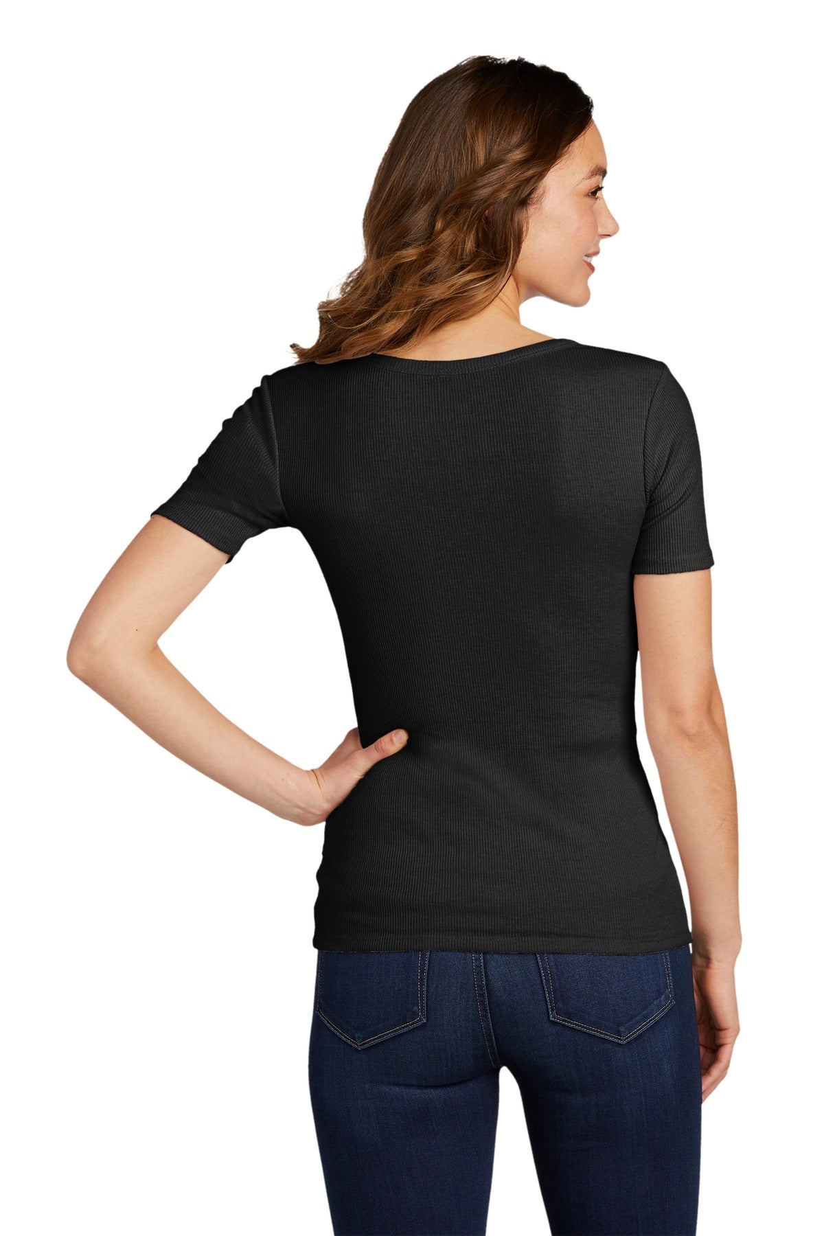 District Women's V.I.T.Rib Scoop Neck Tee DT6020