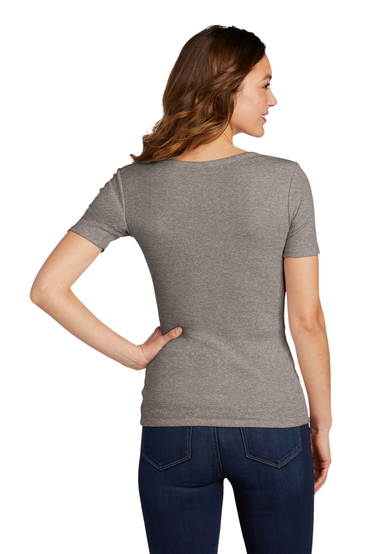 District Women's V.I.T.Rib Scoop Neck Tee DT6020