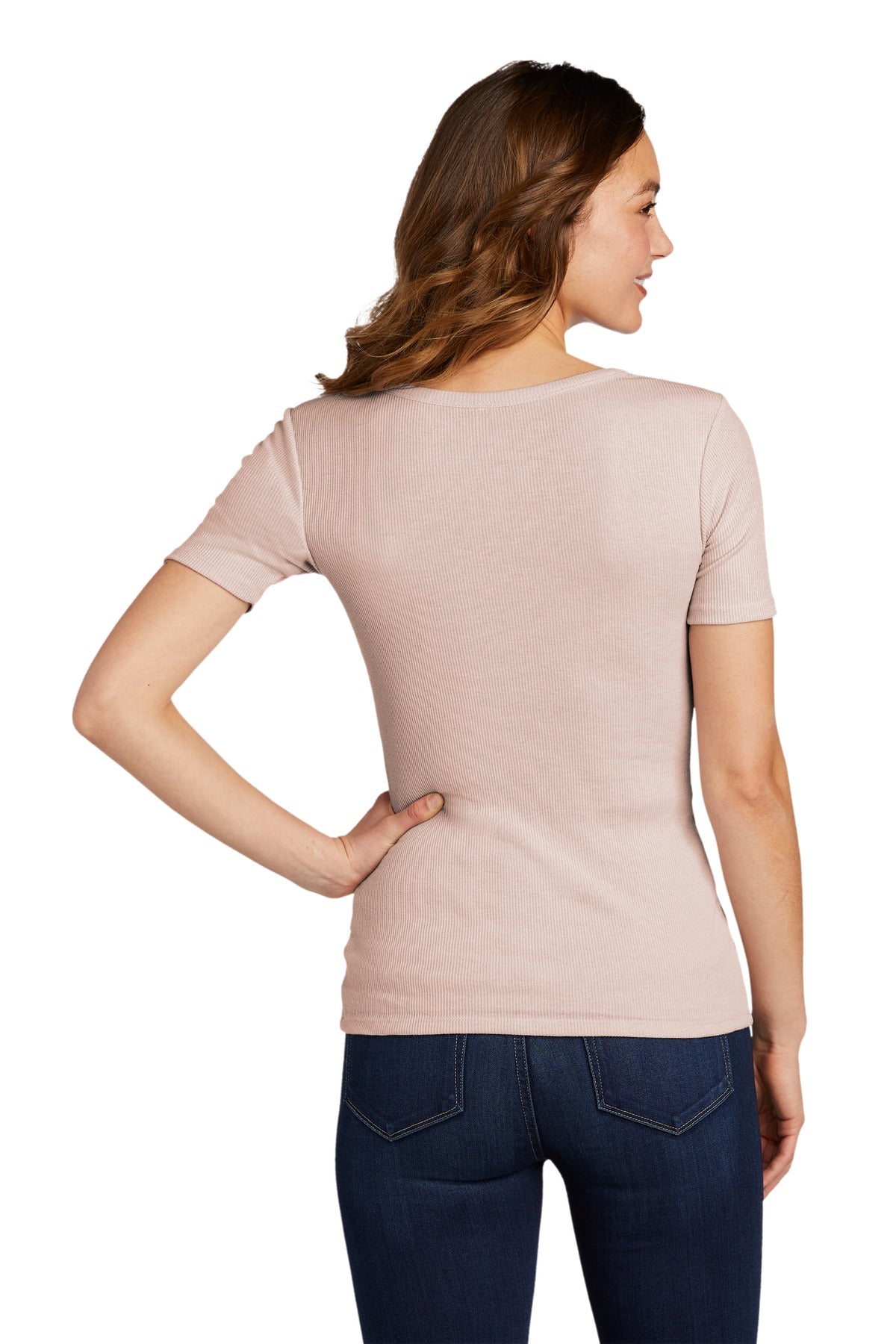 District Women's V.I.T.Rib Scoop Neck Tee DT6020