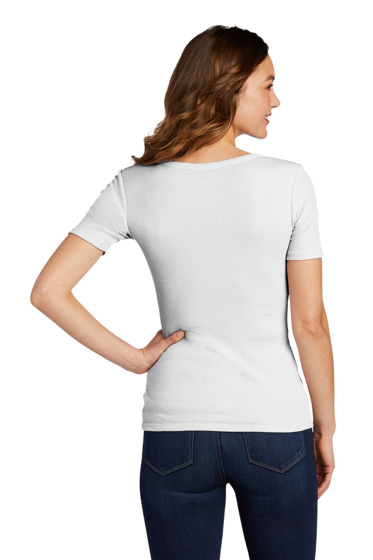 District Women's V.I.T.Rib Scoop Neck Tee DT6020