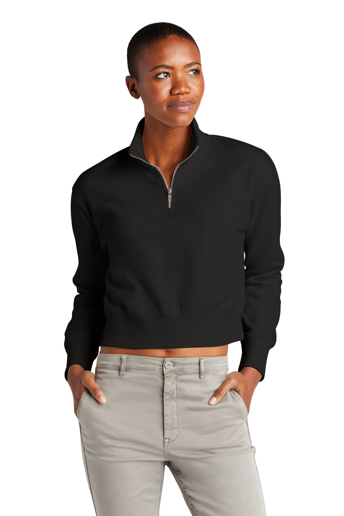 District Women's V.I.T. Fleece 1/2-Zip - BEYOUTIFUL - DT6111