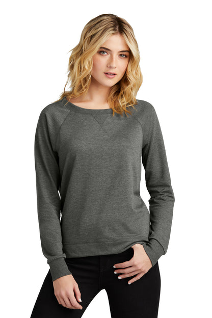 District Women's Featherweight French Terry Long Sleeve Crewneck DT672