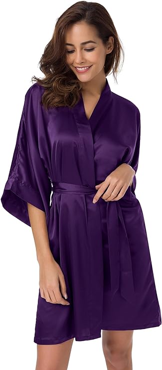 Kimono Style Satin Robe