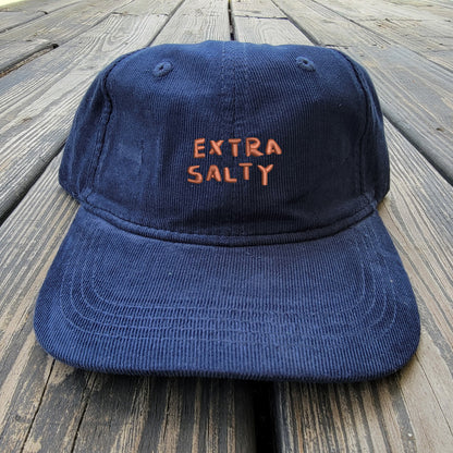 Extra Salty - Light Corduroy Dad Cap - SunDried Solo Cup Red