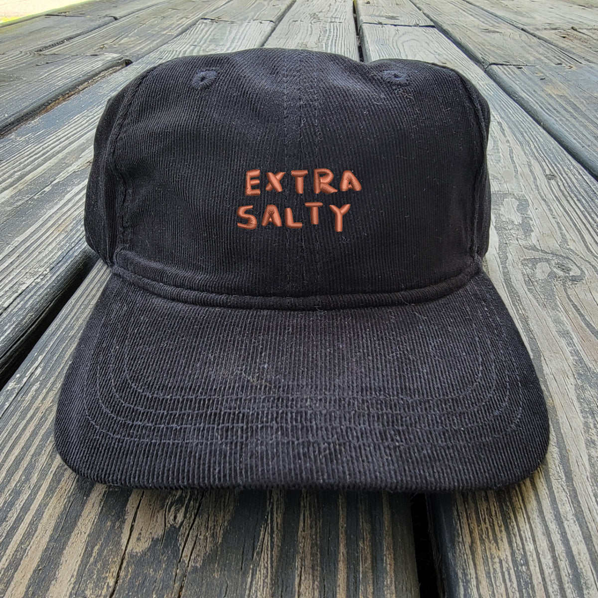 Extra Salty - Light Corduroy Dad Cap - SunDried Solo Cup Red