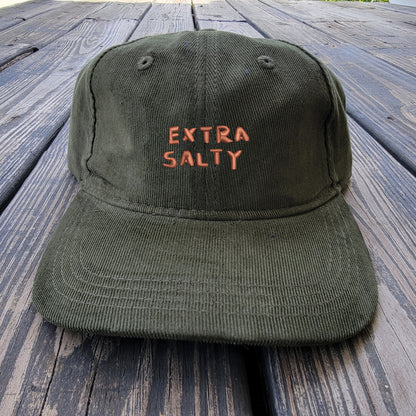 Extra Salty - Light Corduroy Dad Cap - SunDried Solo Cup Red