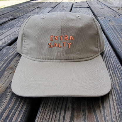 Extra Salty - Light Corduroy Dad Cap - SunDried Solo Cup Red