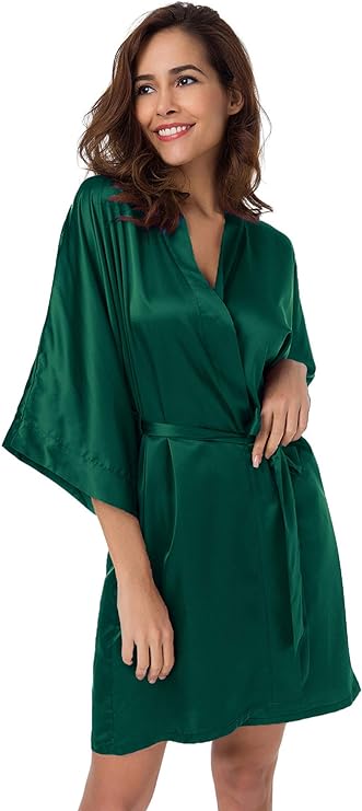 Kimono Style Satin Robe