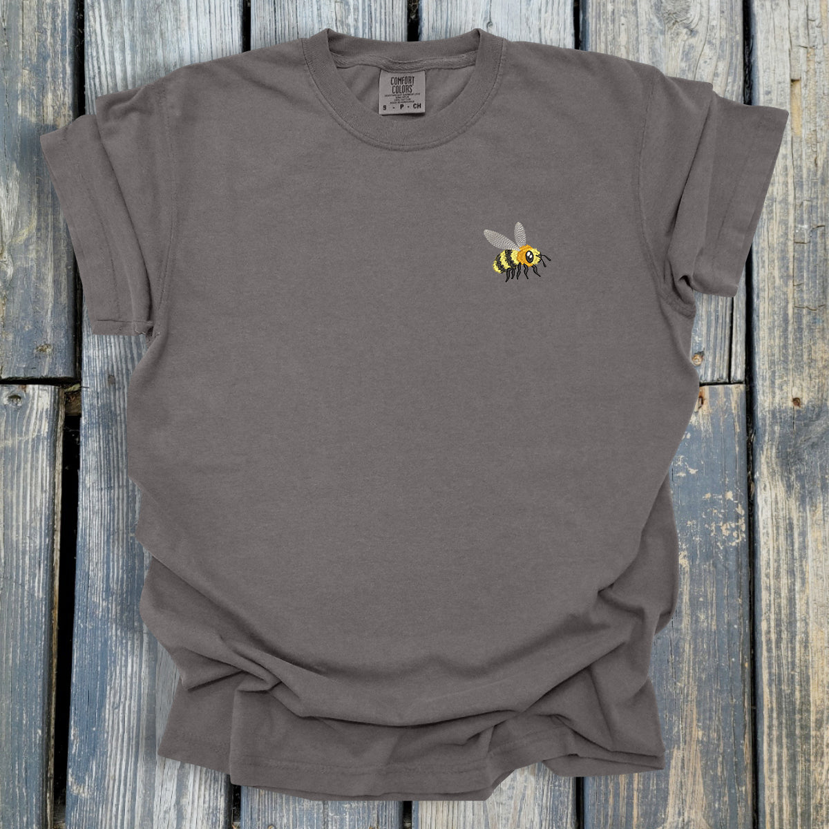 FuzzyBuzzyBee -  COMFORT COLORS  Heavyweight Ring Spun Tee. 1717