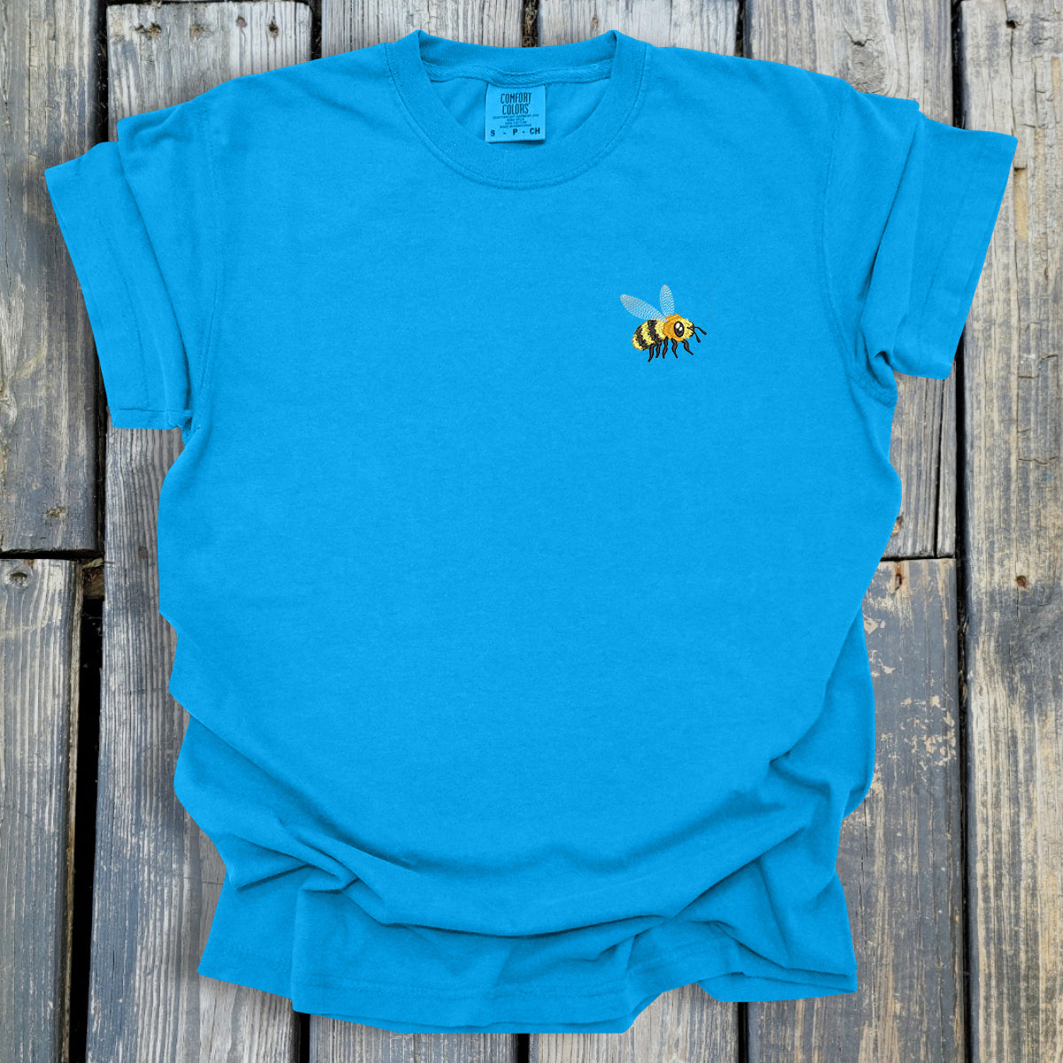 FuzzyBuzzyBee -  COMFORT COLORS  Heavyweight Ring Spun Tee. 1717