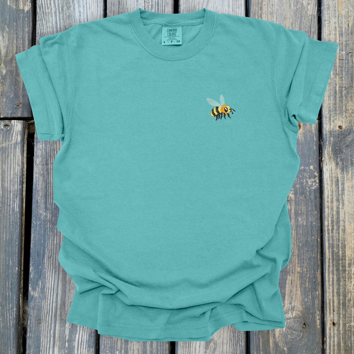 FuzzyBuzzyBee -  COMFORT COLORS  Heavyweight Ring Spun Tee. 1717